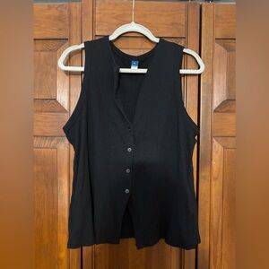 Old Navy Black Sleeveless Blouse